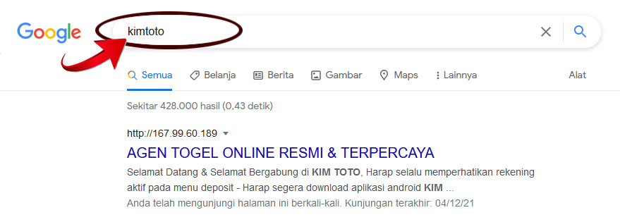 pencarian google kimtoto